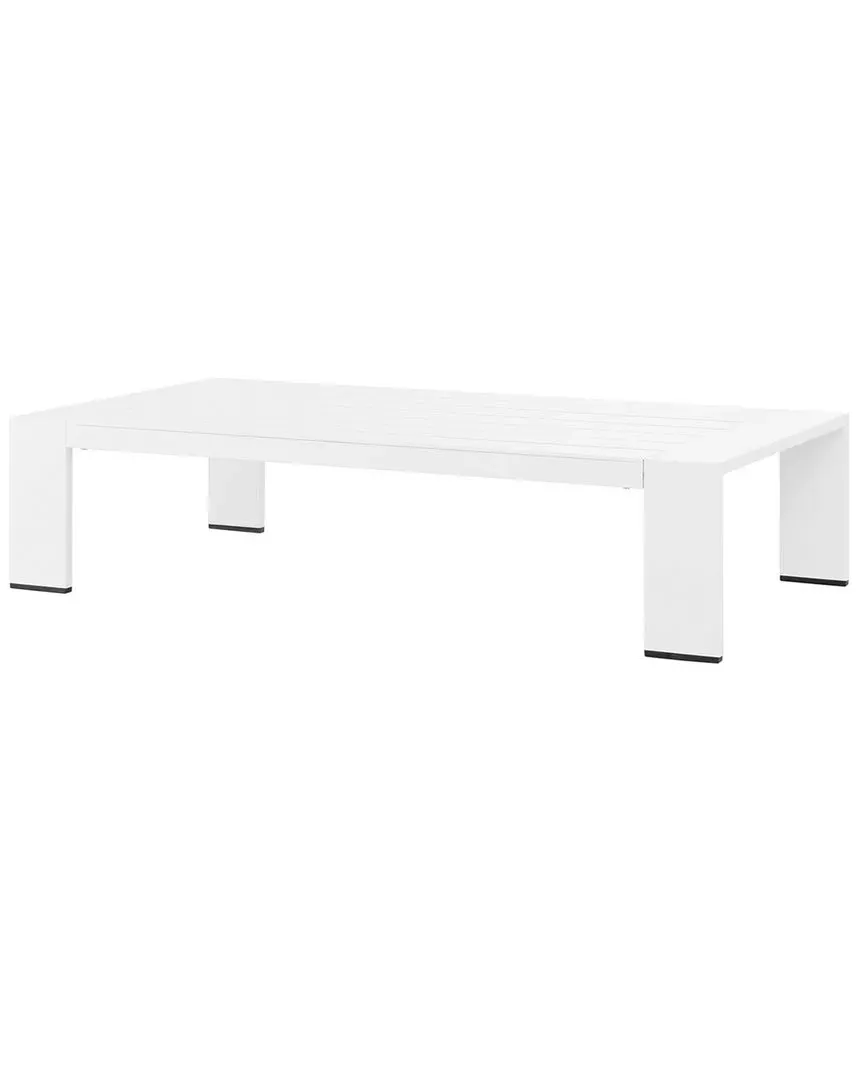 Tahoe Outdoor Coffee Table - White, Aluminum image