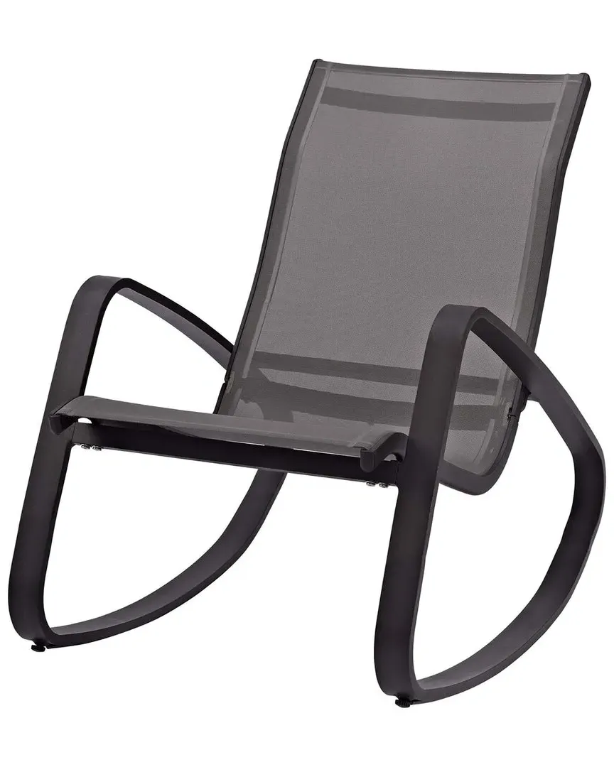 Traveler Rocking Lounge Chair - Espresso, Textilene Mesh image