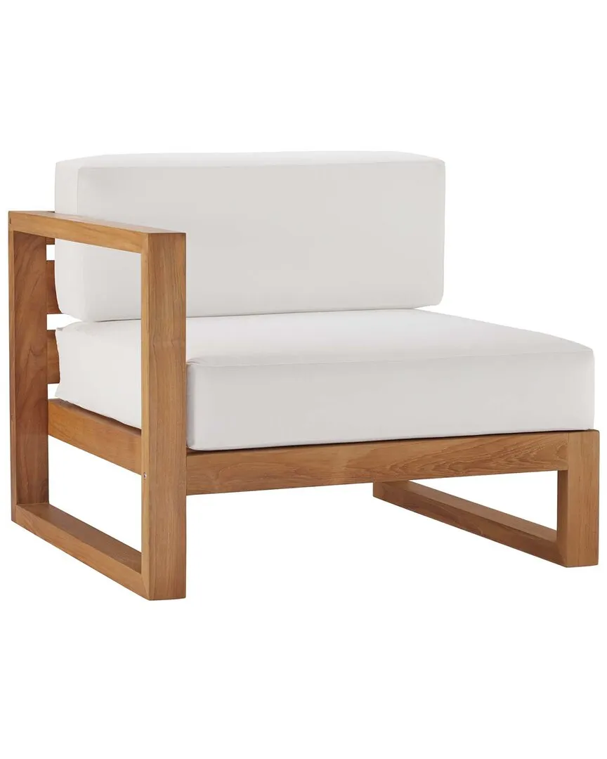 Upland Outdoor Left-Arm Chair - Brown, Teak
