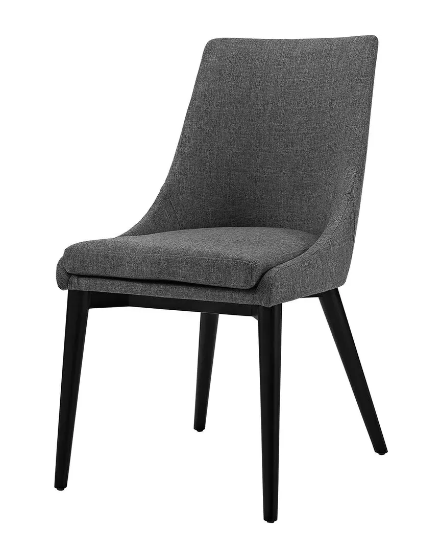 Viscount Upholstered Fabric Dining Side Chair - Grey image