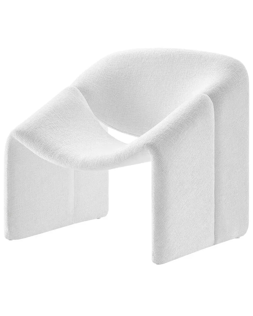 Vivi Chenille Upholstered Accent Chair - Frost