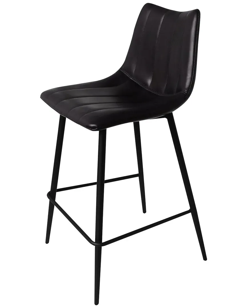 Alibi Counter Stool - Black, Faux Leather image