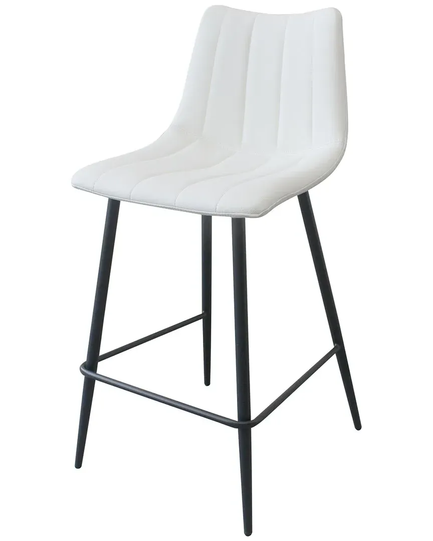 Alibi Counter Stool - Ivory, Vegan Leather