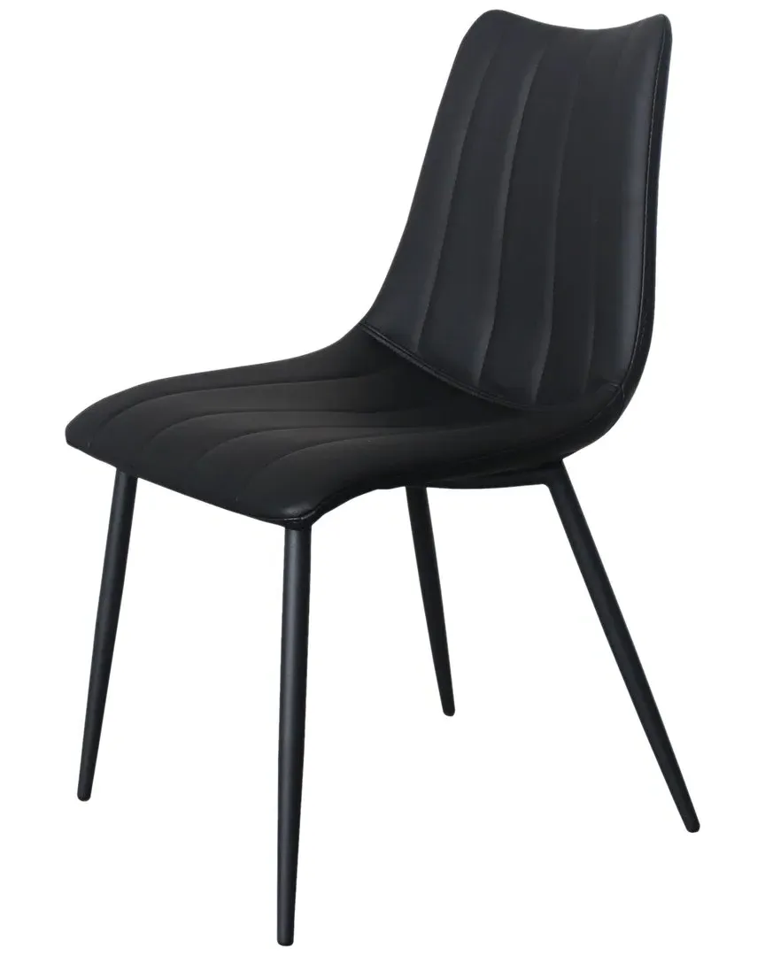 Alibi Dining Chair - Black, Vegan Leather image