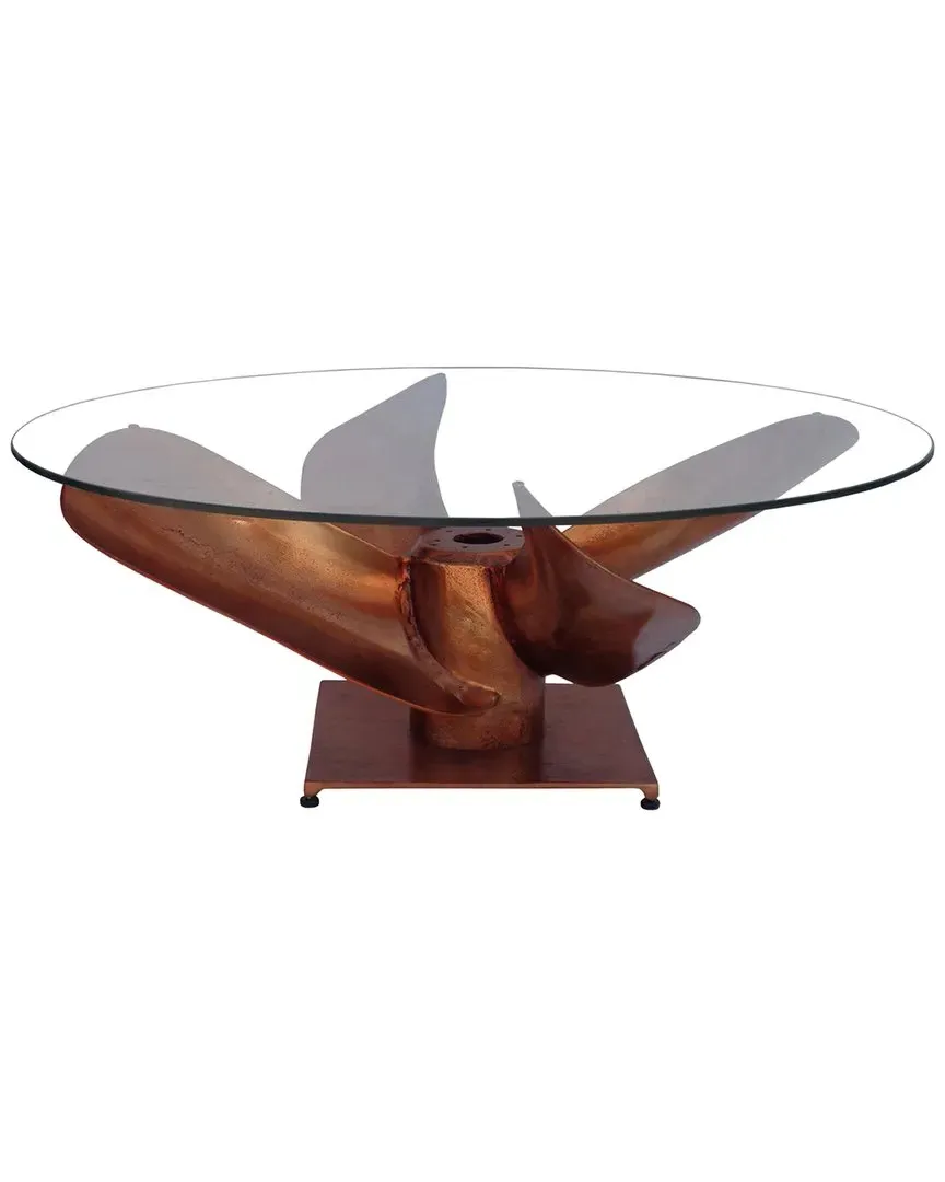Archimedes Square Coffee Table - Brown, Aluminum image