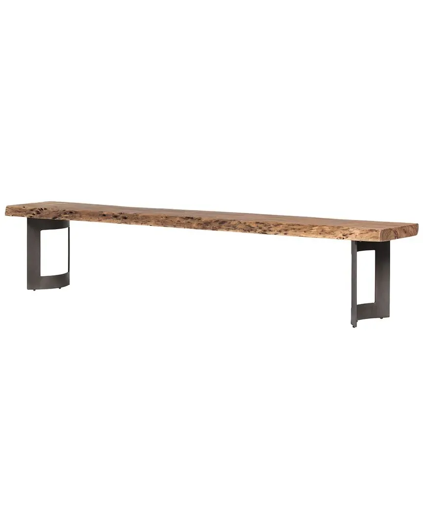Bent Small Bench - Natural, Acacia Wood