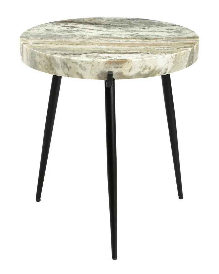 Brinley Marble Accent Table - Light Brown image
