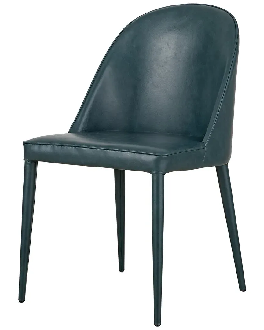 Burton Dining Chair - Blue, Vegan Leather