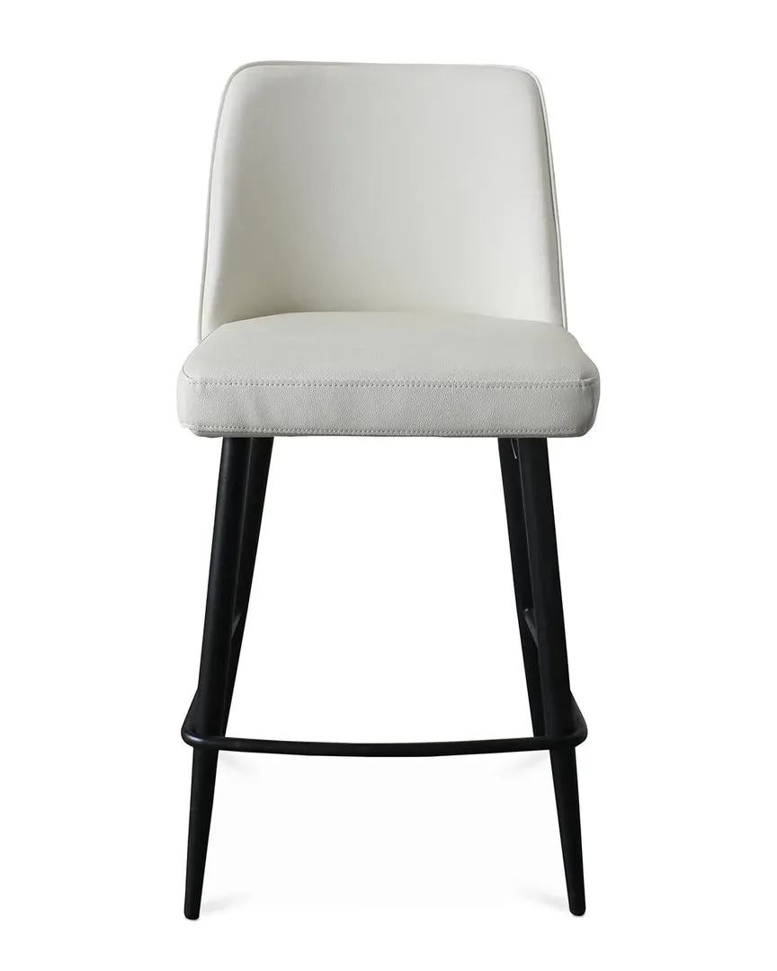 Emelia Counter Stool - Ivory, Polyurethane