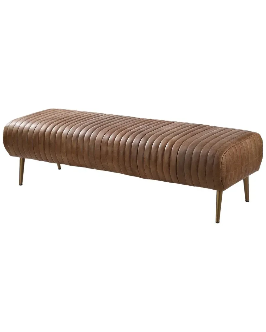 Endora Bench - Brown, Top Grain Leather image