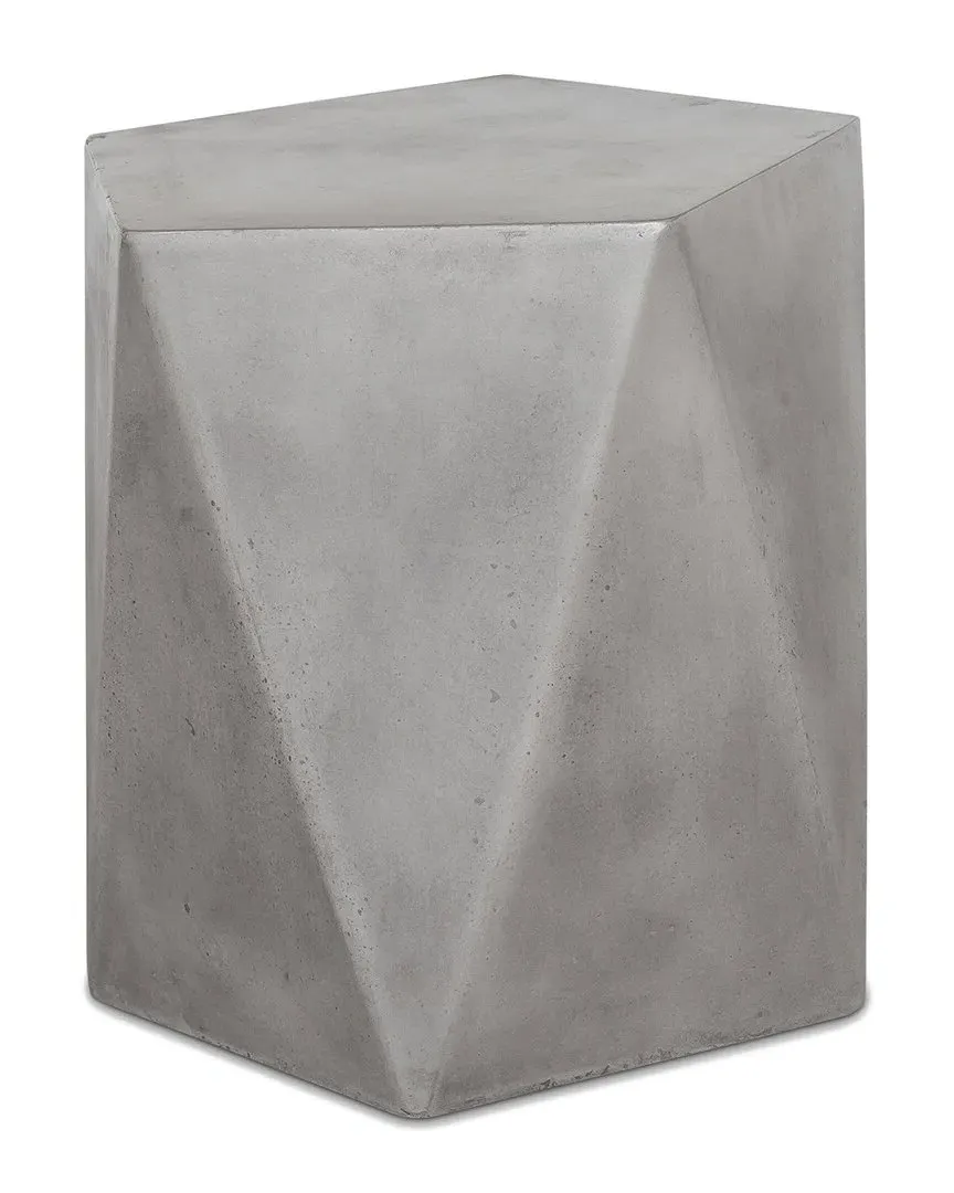 Gem Outdoor Stool - Grey, Concrete image