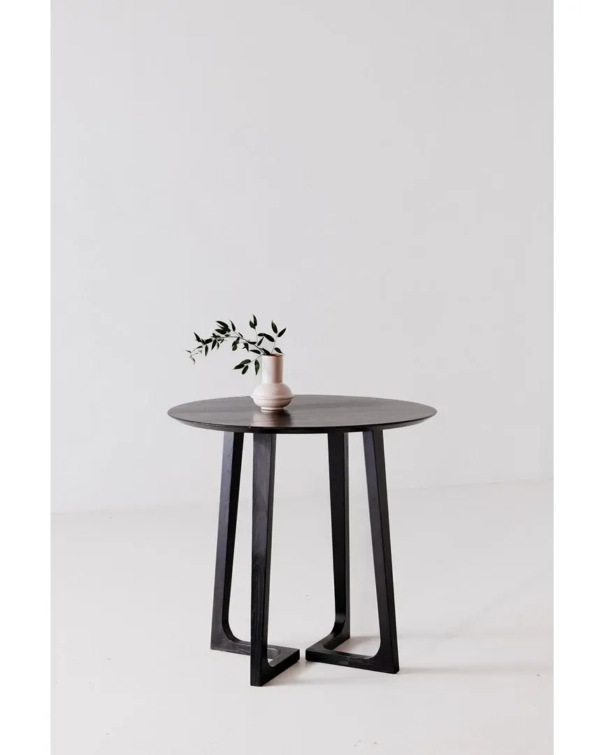 Godenza Round Counter Table - Black, Ash image