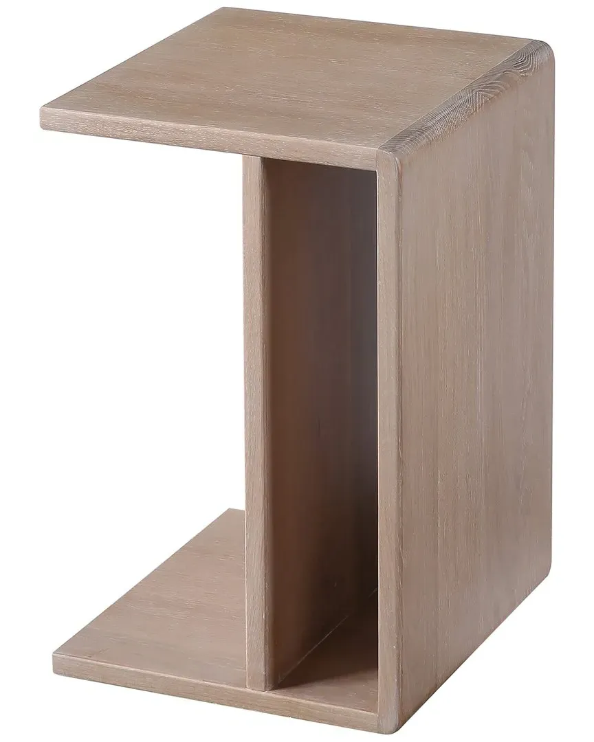 Hiroki Accent Table - White, Oak