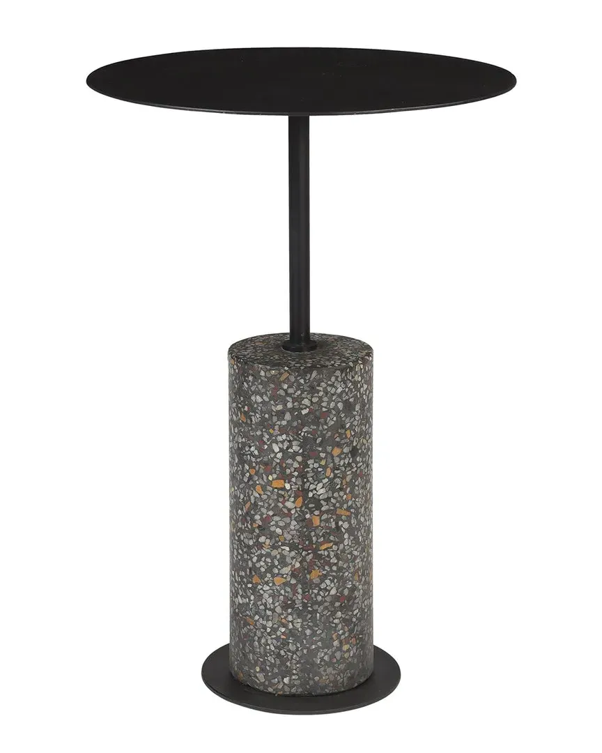 Lillith Accent Table - Black, Terrazzo image