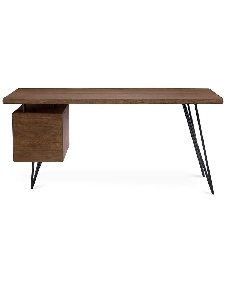 Nailed Desk with Drawer - Brown, Acacia image