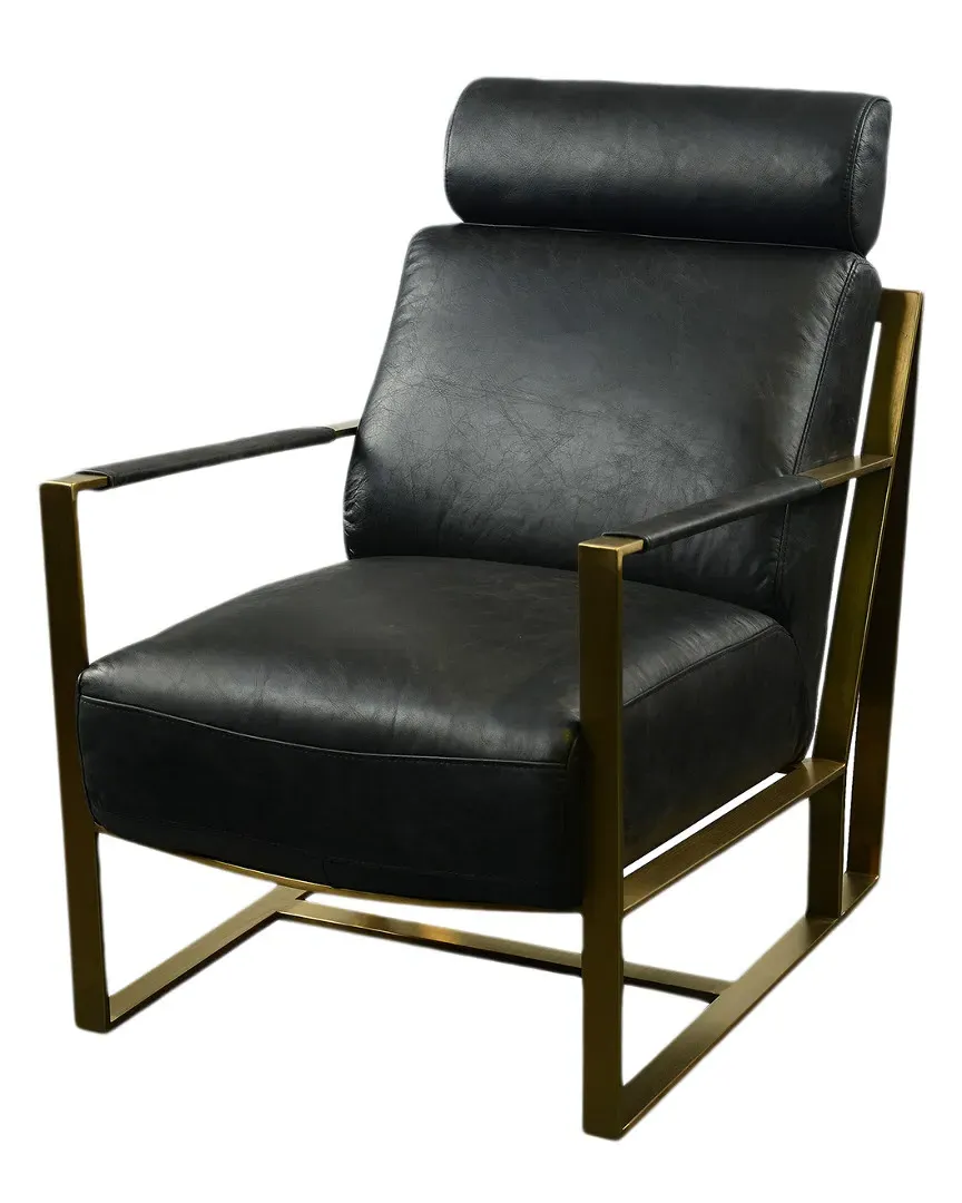 Paradiso Chair - Gold, Top Grain Leather image