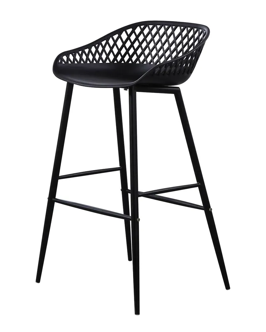 Piazza Outdoor Barstool - Black, Polypropylene image