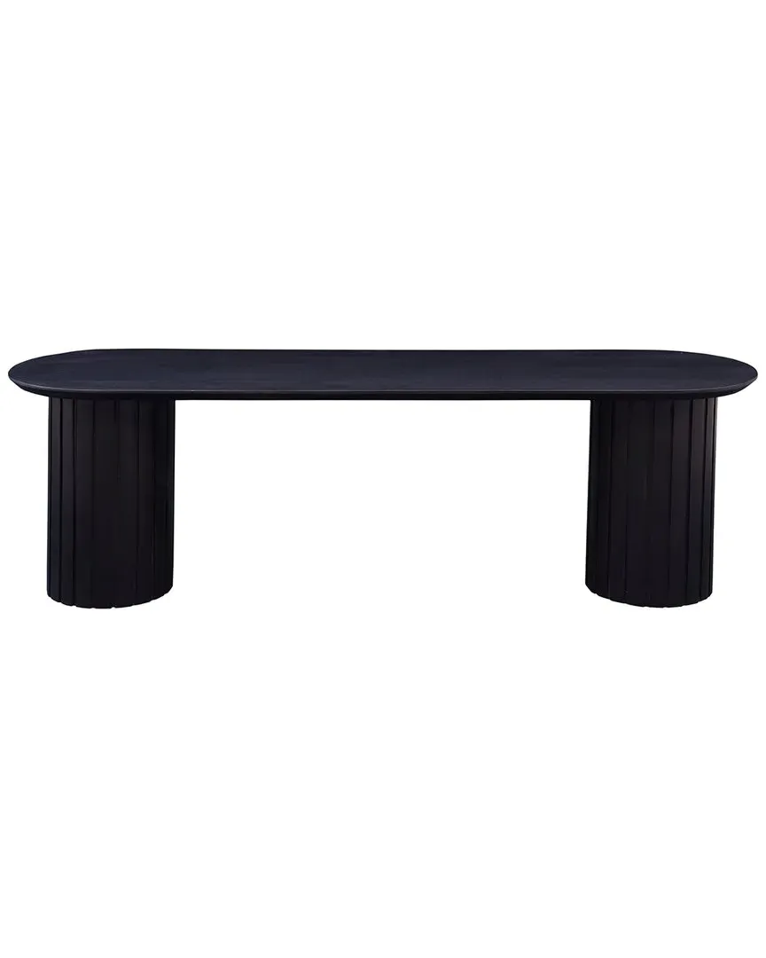 Povera Dining Bench - Black, Acacia Wood image