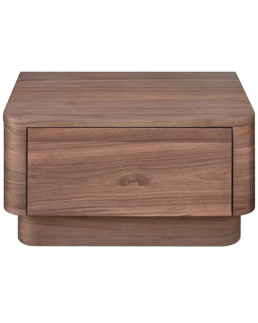 Round Off Nightstand - Walnut image