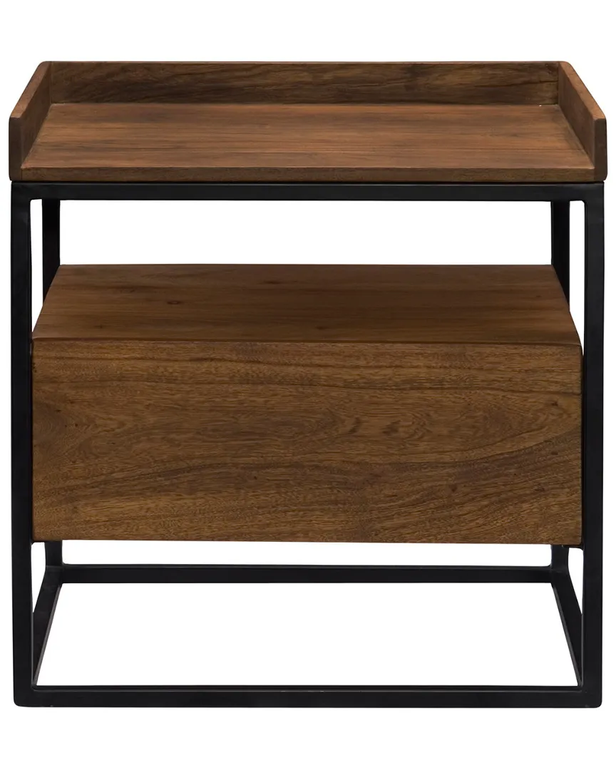 Vancouver Side Table - Acacia Wood, Iron image