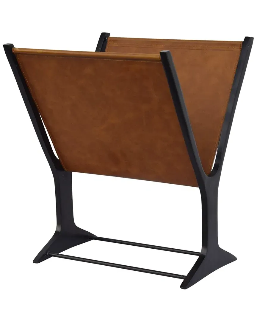 Ziff Magazine Holder - Brown, Leather image