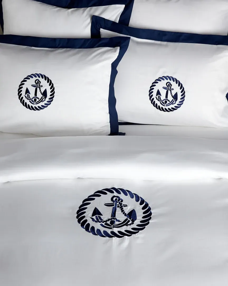 400TC Anchor Duvet Collection - Navy, Egyptian Cotton image
