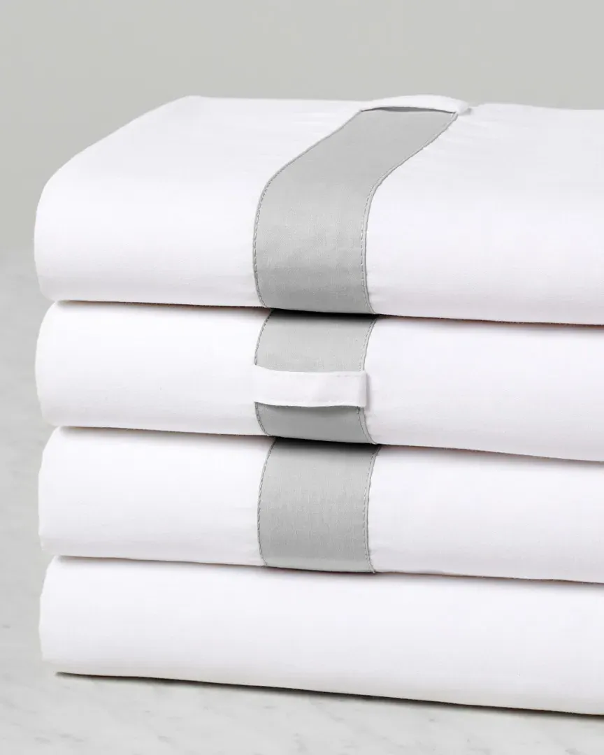 400TC Boutique Hotel Sheet Set - White, Cotton