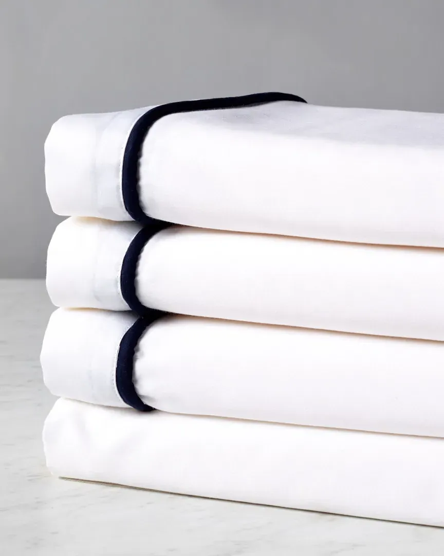 400TC Glam Sheet Set - White, Cotton