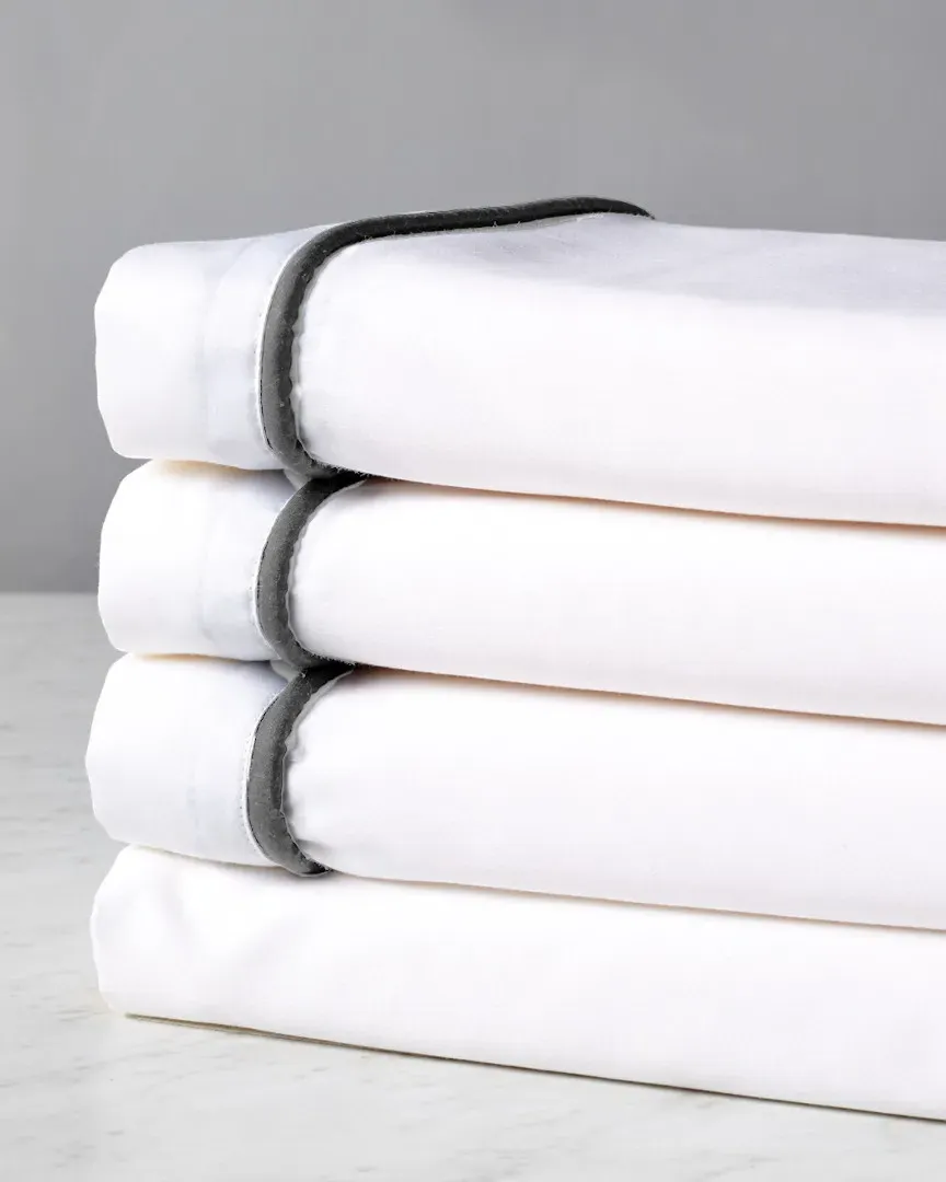 400TC Glam Sheet Set - White, Cotton