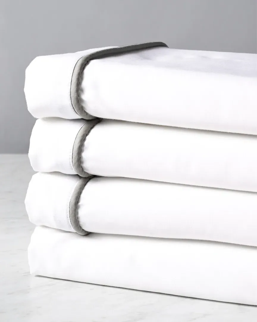400TC Glam Sheet Set - White, Egyptian Cotton