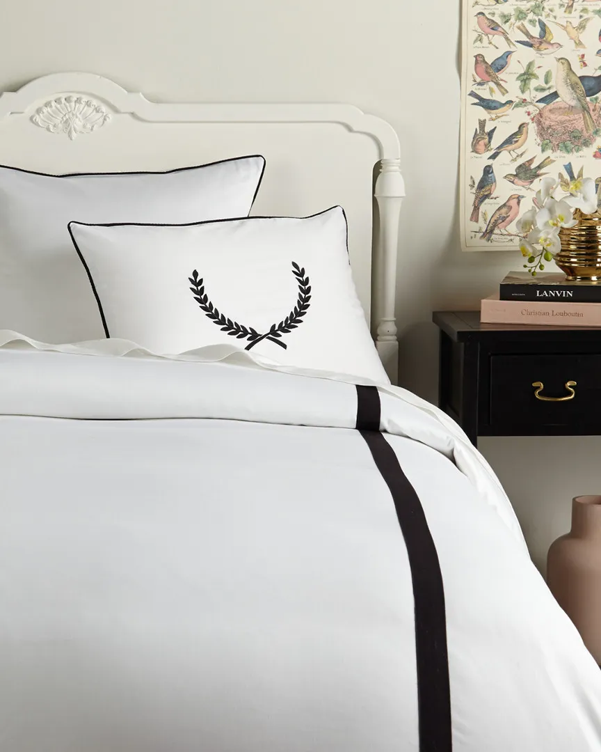 400TC Provence Duvet - White, Cotton Sateen image