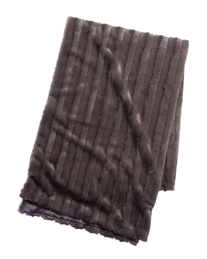 Cuddle Throw - Charcoal Ash, Faux Fur image