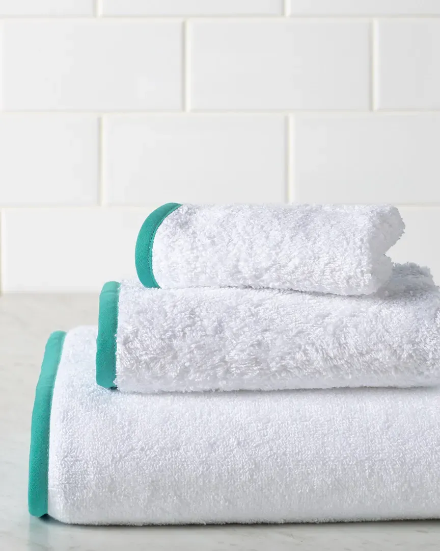 Deco 3-Piece Towel Set - White, Terry Cotton