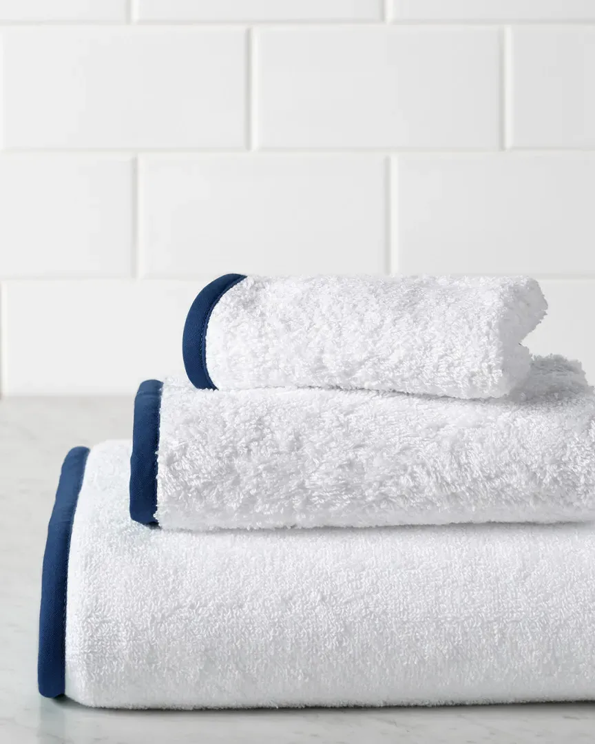 Deco 3-Piece Towel Set - White, Terry Cotton