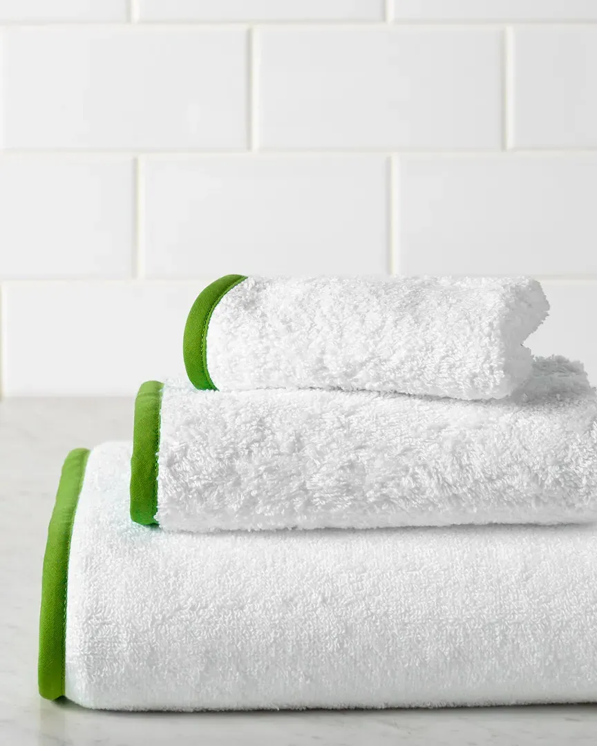 Deco Towel Set - White, Terry Cotton image