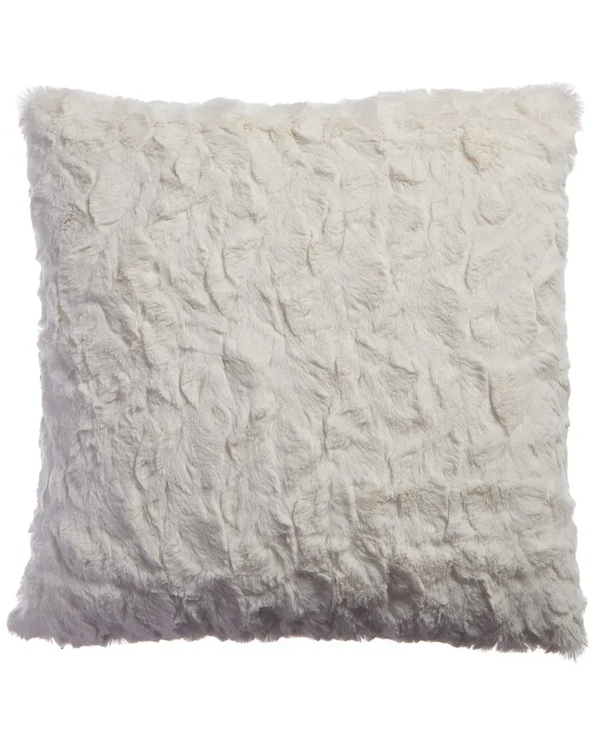 Oversized Throw Pillow - Pearl, Faux Fur
