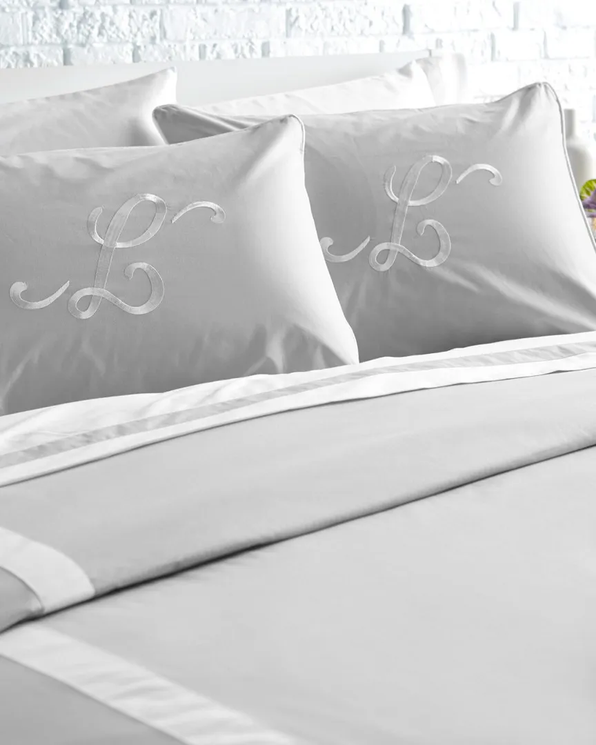 Queen Duvet Set - Silver Belle and White, Cotton image