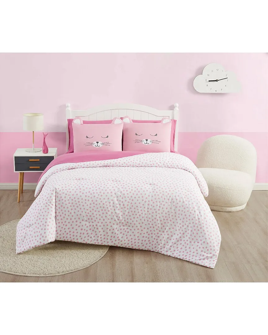 Cat Nap Bed In A Bag Set - Pink, Microfiber image