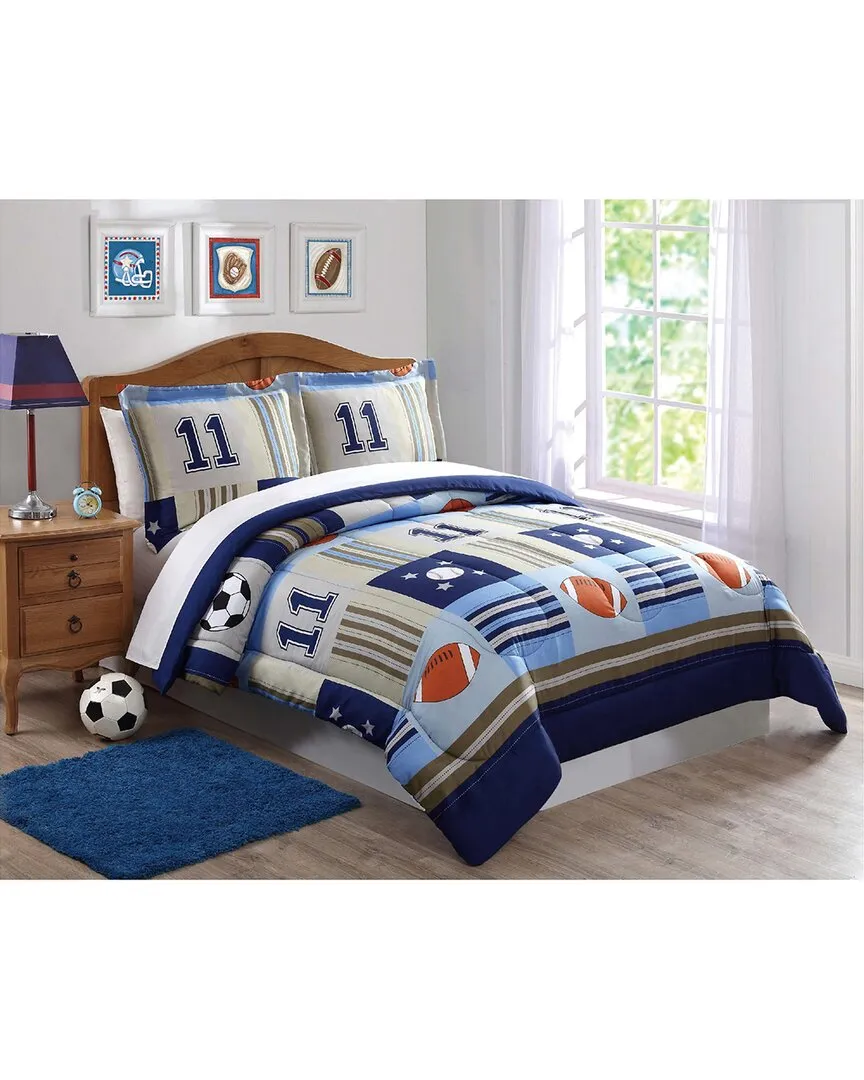 Denim And Sports Comforter Set - Multi, Microfiber