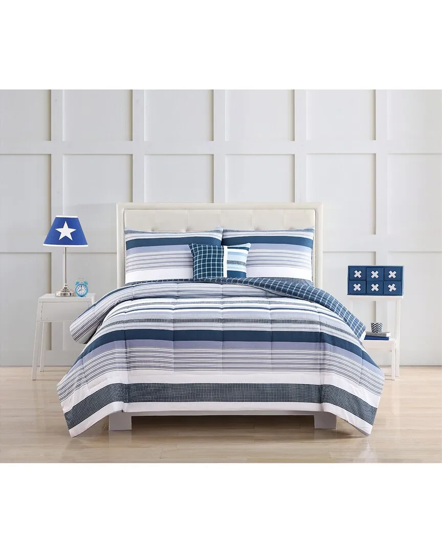 Mason Stripe Comforter Set - Blue