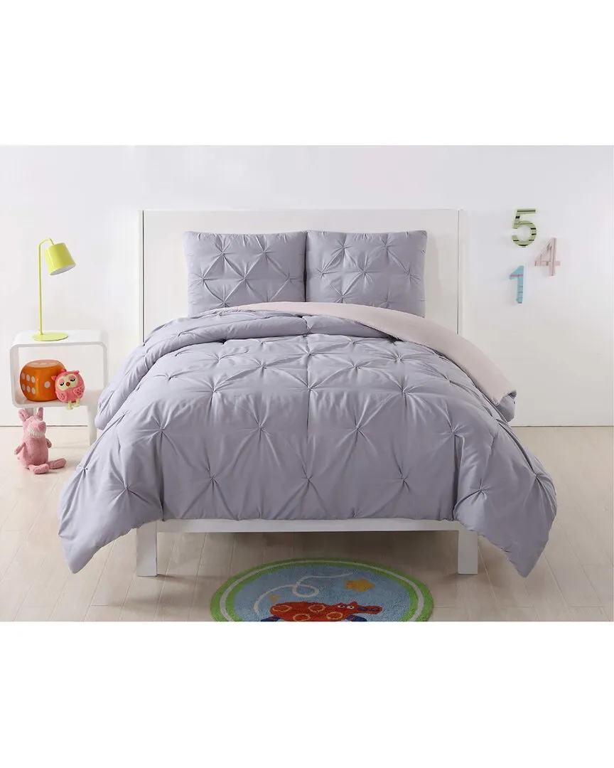 Pleated Comforter Set - Lavender, Microfiber image