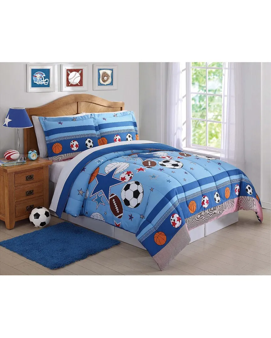 Sports And Stars Comforter Set - Multi, Microfiber image