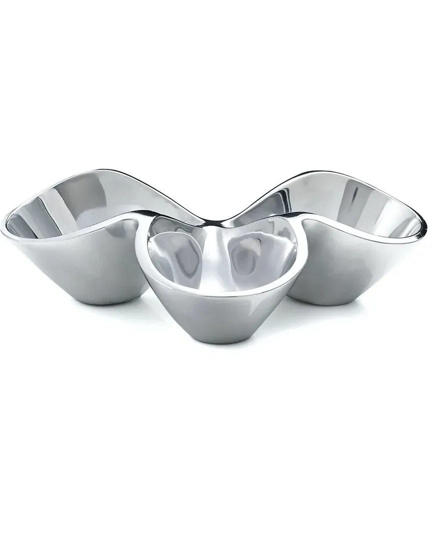 Bella Triple Condiment Server - Silver, Alloy