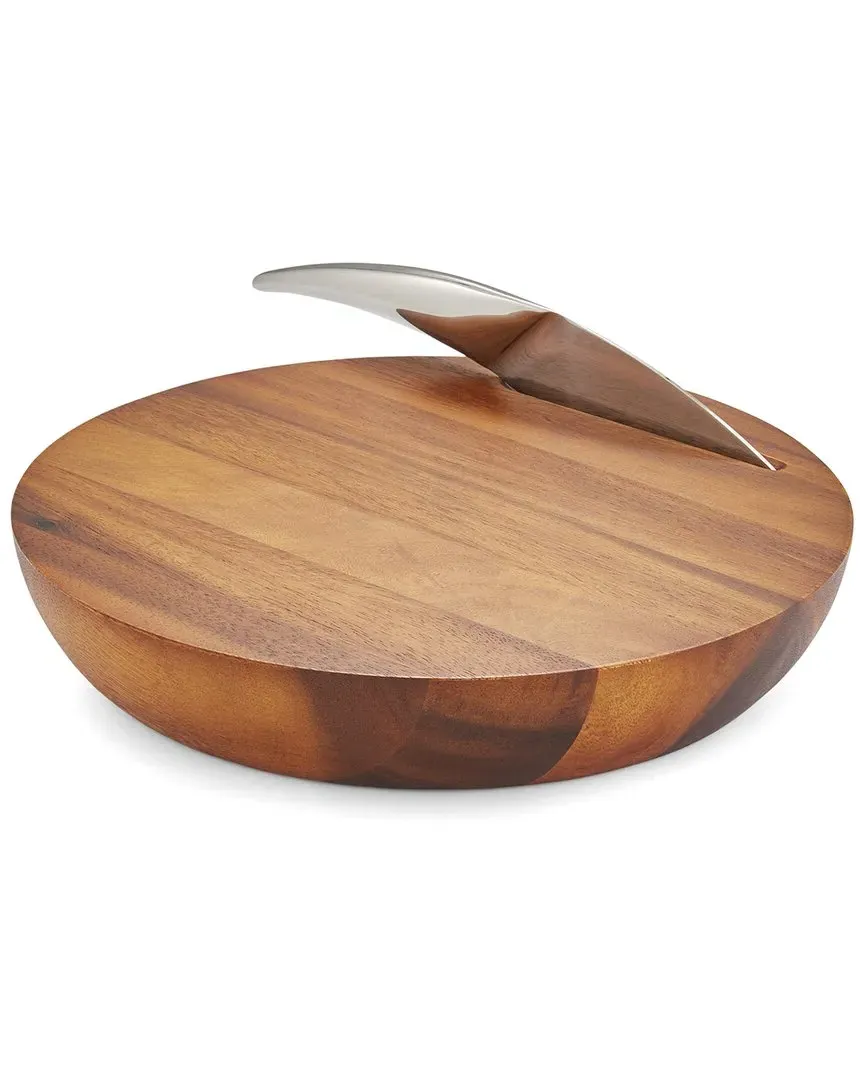 Harmony Cheese Board with Knife - Brown, Acacia Wood image
