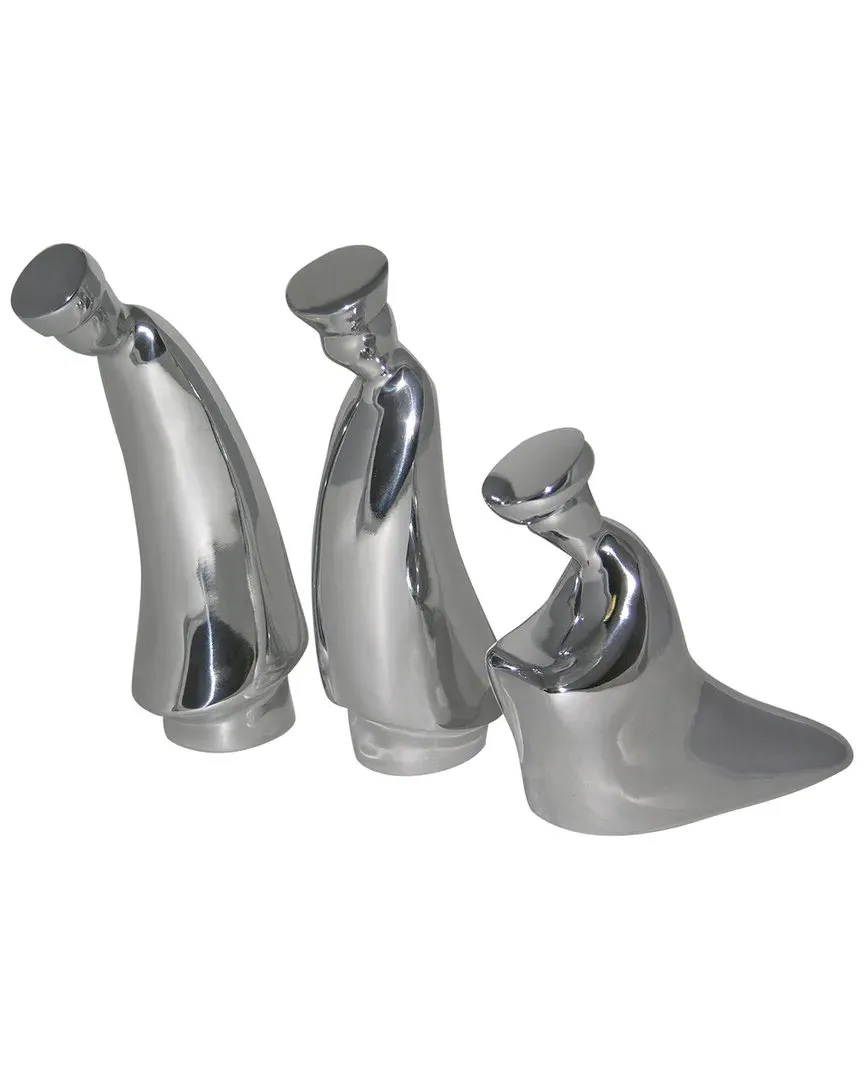 Nativity Three Wise Men Set - Silver image