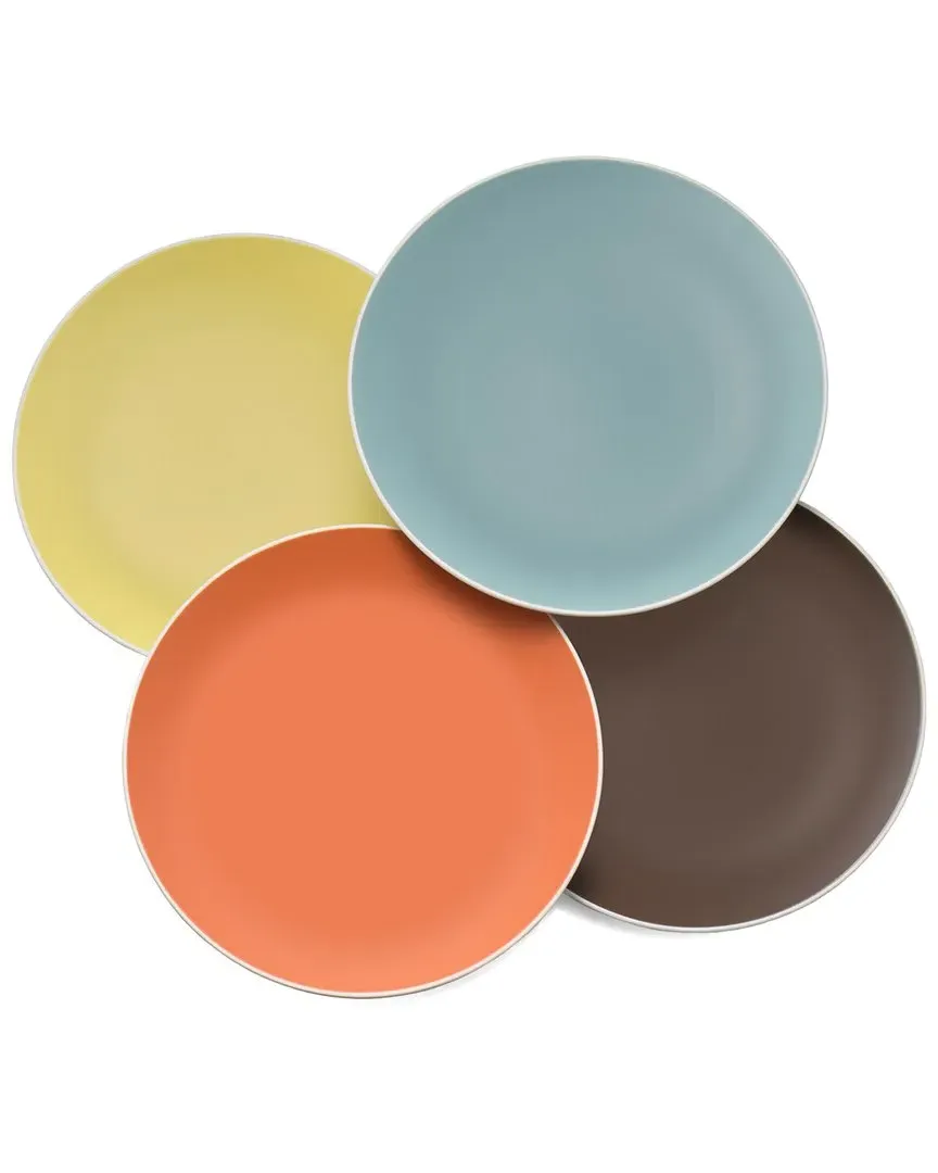 Pop Colours Accent Plates Set of 4 - Multi, Stoneware image