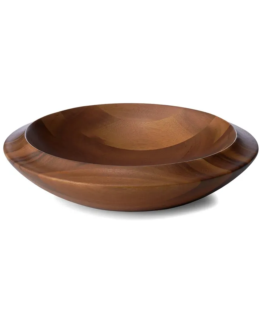 Skye Wood Centerpiece Bowl - Brown, Acacia image