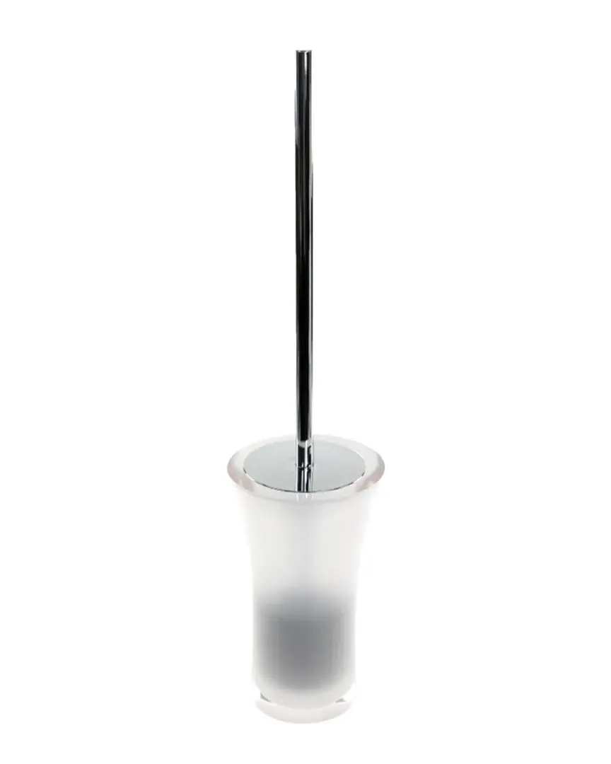 Free Standing Toilet Brush Holder - Transparent, Thermoplastic