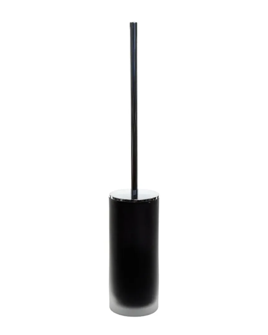 Frosted Glass Toilet Brush - Black image