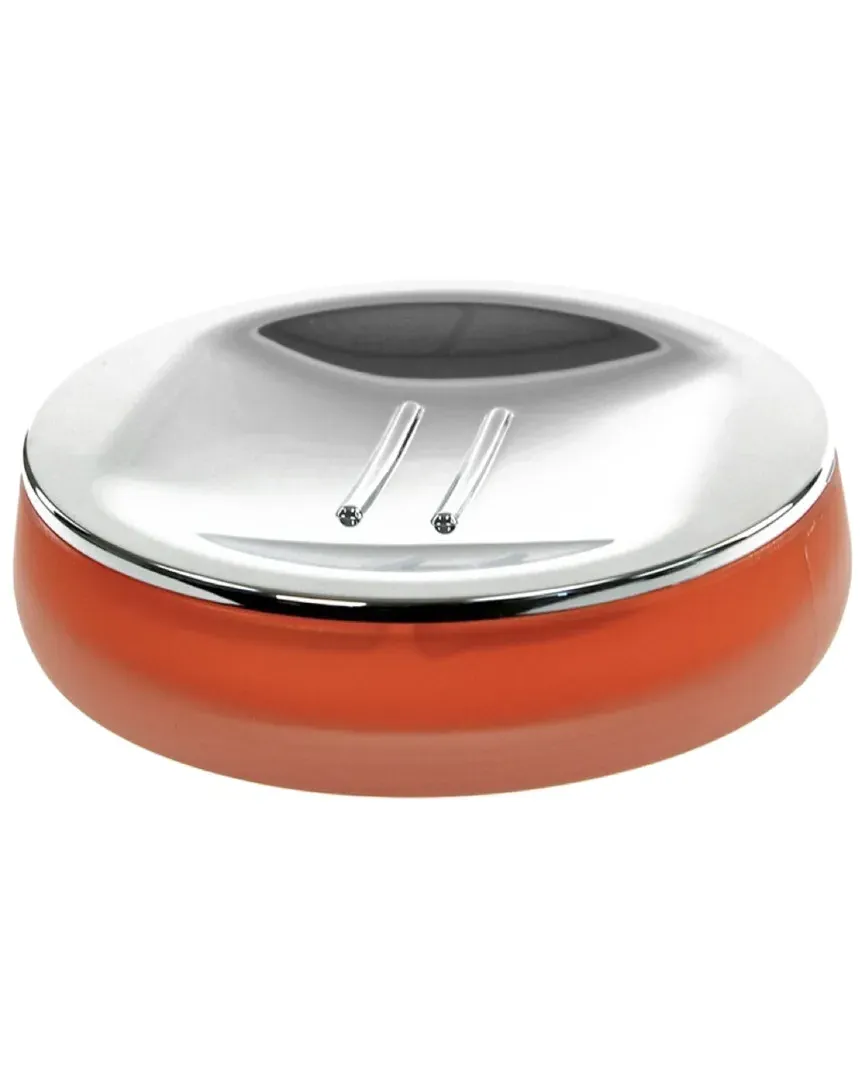 Round Soap Dish - Orange, Thermoplastic Resin image